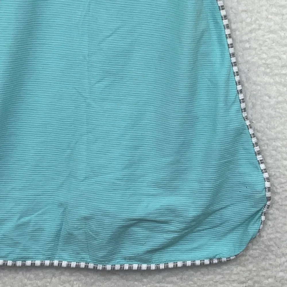 Nuzzlin Baby Sleep Bag Teal Striped Hedgehog Sleeveless Wearable Blanket